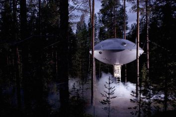 ＃讓你住進幽浮裡！： 瑞典特色旅店 Tree Hotel