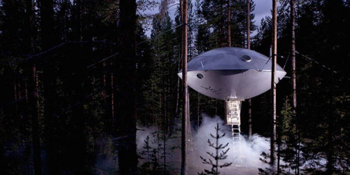 ＃讓你住進幽浮裡！： 瑞典特色旅店 Tree Hotel