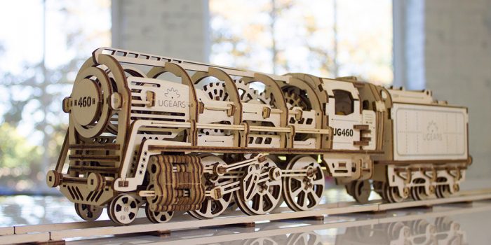 ＃ 可以跑的手工DIY模型 UGears ：小火車動起來了！