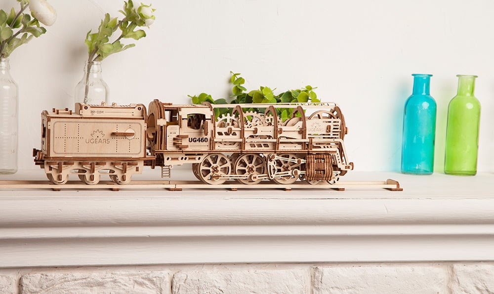 ＃ 可以跑的手工DIY模型 UGears ：小火車動起來了！ 5