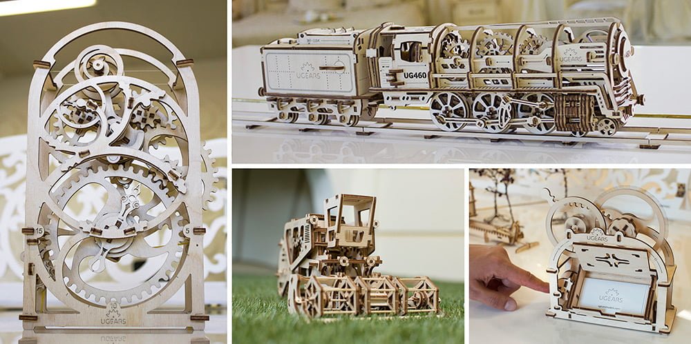 ＃ 可以跑的手工DIY模型 UGears ：小火車動起來了！ 9