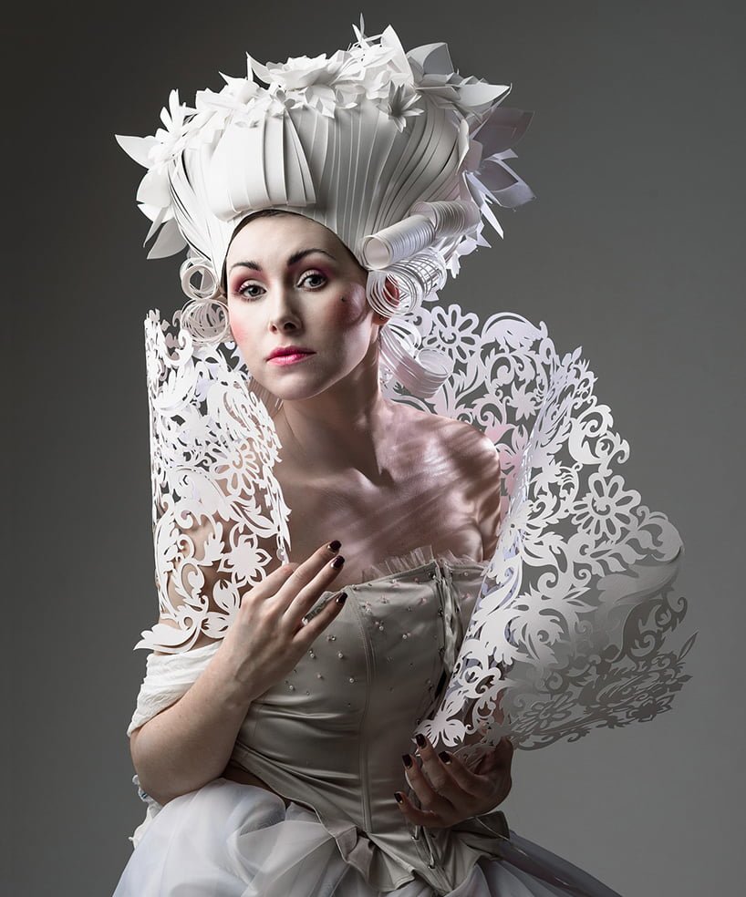 ＃ 這傳統的婚紗及復古的帽子竟是用紙做的？： Asya Kozina 挑戰華麗沒有極限 3