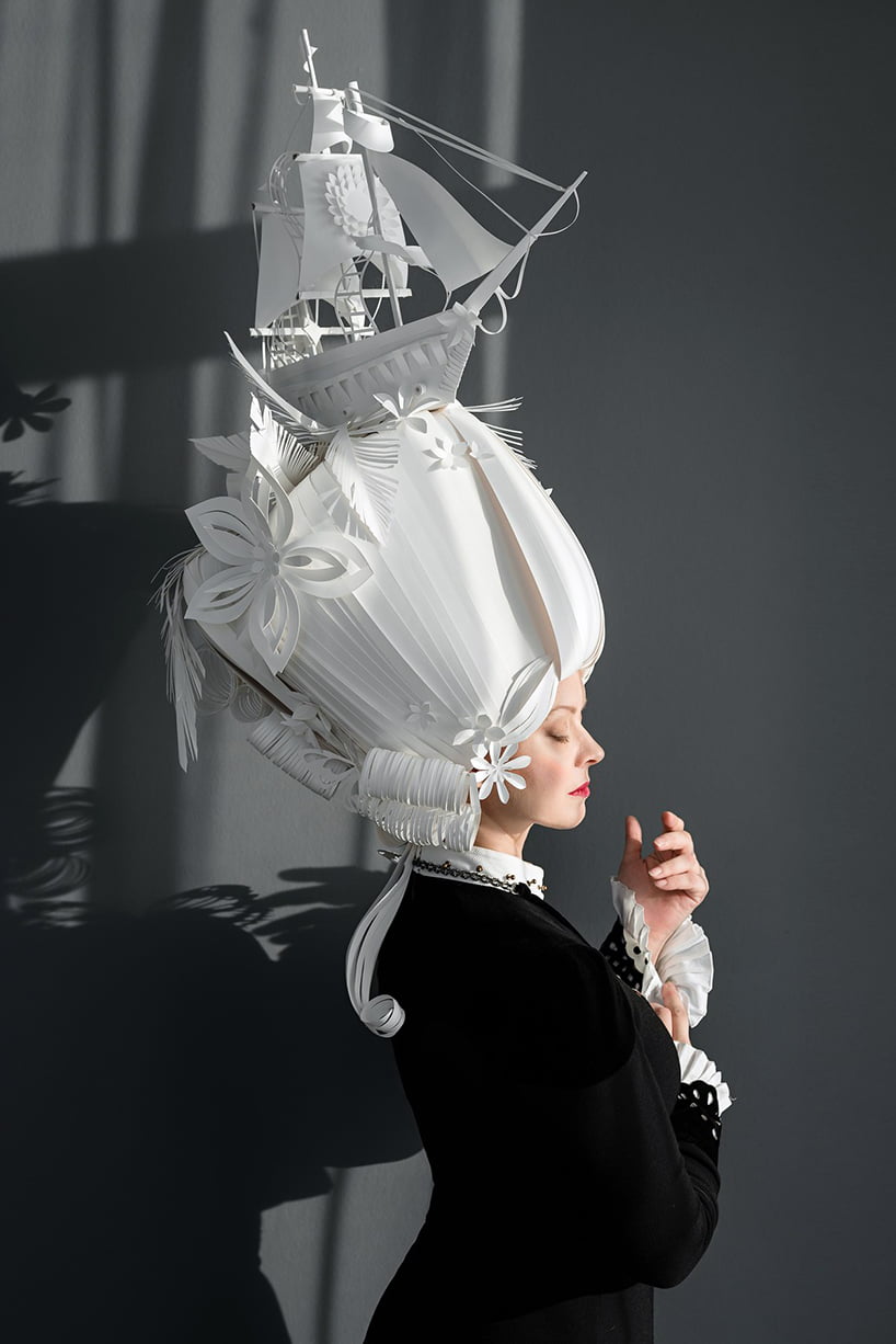 ＃ 這傳統的婚紗及復古的帽子竟是用紙做的？： Asya Kozina 挑戰華麗沒有極限 6