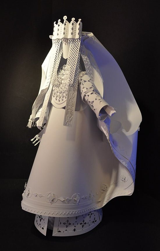 ＃ 這傳統的婚紗及復古的帽子竟是用紙做的？： Asya Kozina 挑戰華麗沒有極限 13