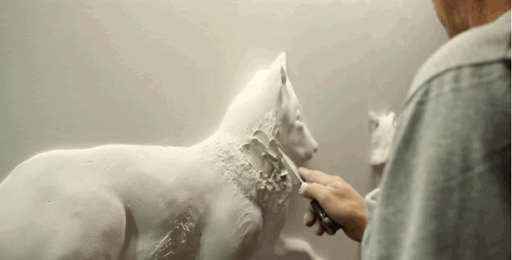 ＃ 給他一支湯匙，他給你一幅絕美浮雕： Bernie Mitchell 令人驚豔的石膏半立體雕塑 6