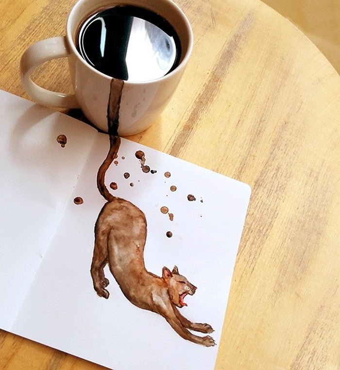 ＃ Elena Efremova咖啡與貓的連結：提供不同咖啡的想像 3