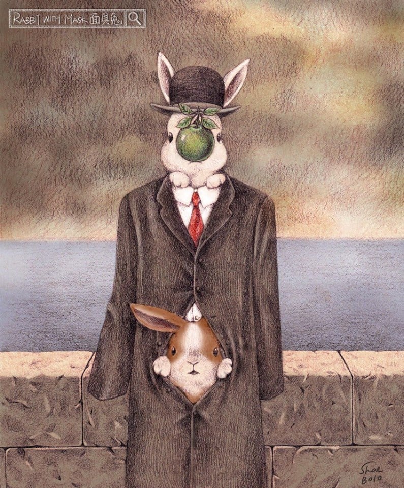＃ 當萌兔闖入名畫的世界：插畫家 Shae 的精緻兔子手繪之作 10