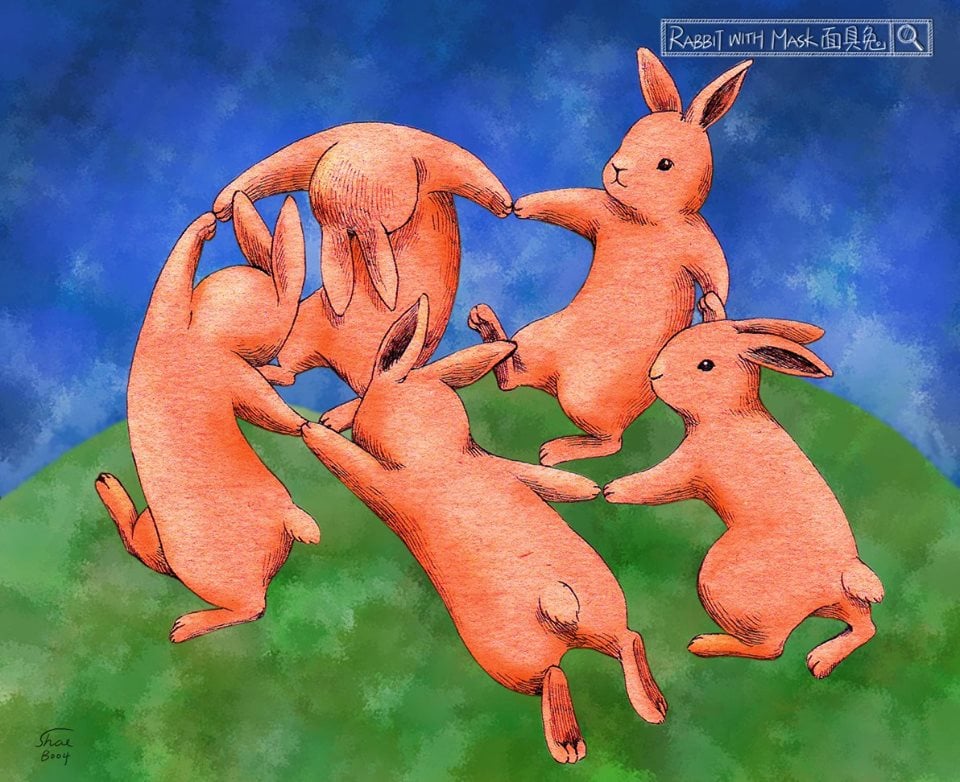 ＃ 當萌兔闖入名畫的世界：插畫家 Shae 的精緻兔子手繪之作 11