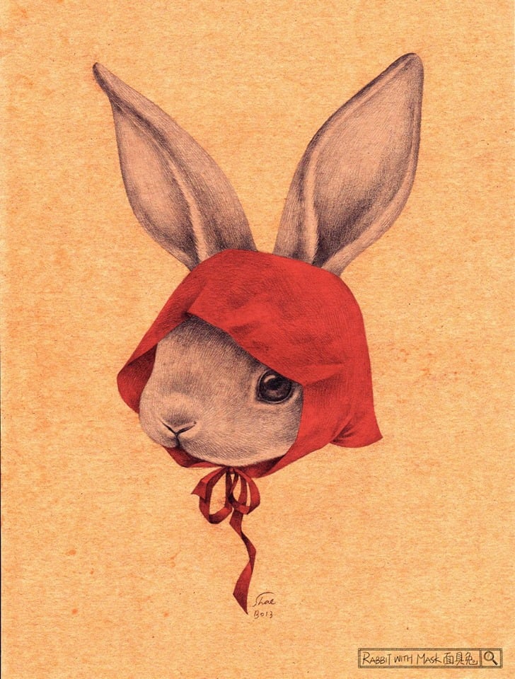 ＃ 當萌兔闖入名畫的世界：插畫家 Shae 的精緻兔子手繪之作 13