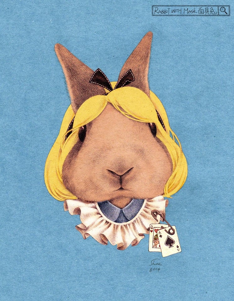 ＃ 當萌兔闖入名畫的世界：插畫家 Shae 的精緻兔子手繪之作 16