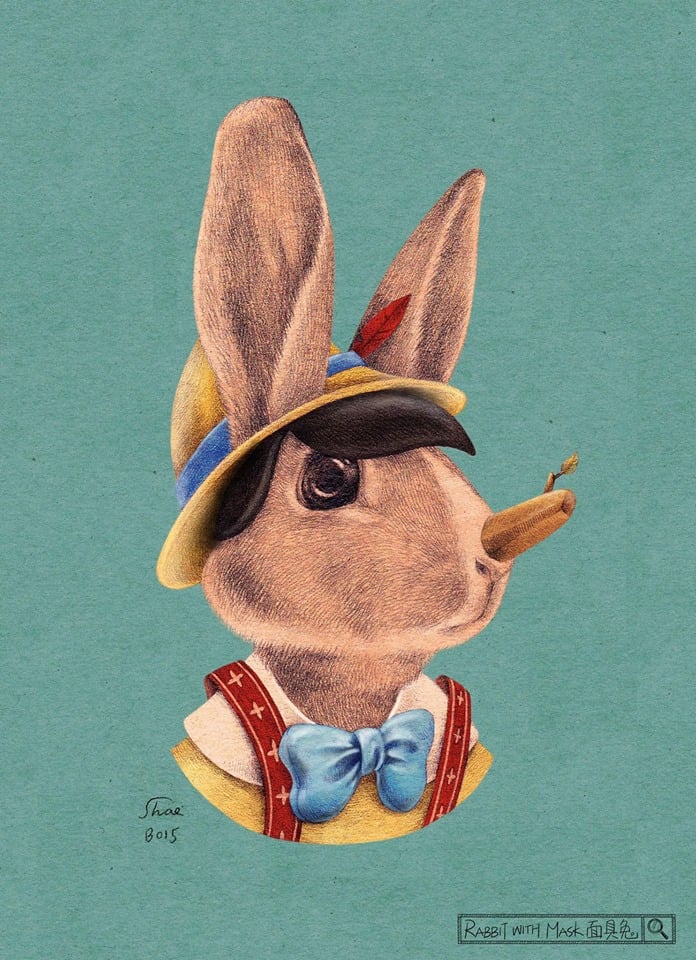 ＃ 當萌兔闖入名畫的世界：插畫家 Shae 的精緻兔子手繪之作 14