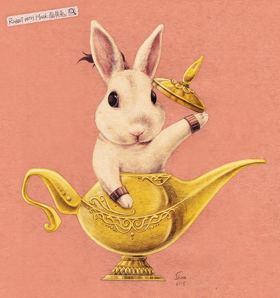 ＃ 當萌兔闖入名畫的世界：插畫家 Shae 的精緻兔子手繪之作 17