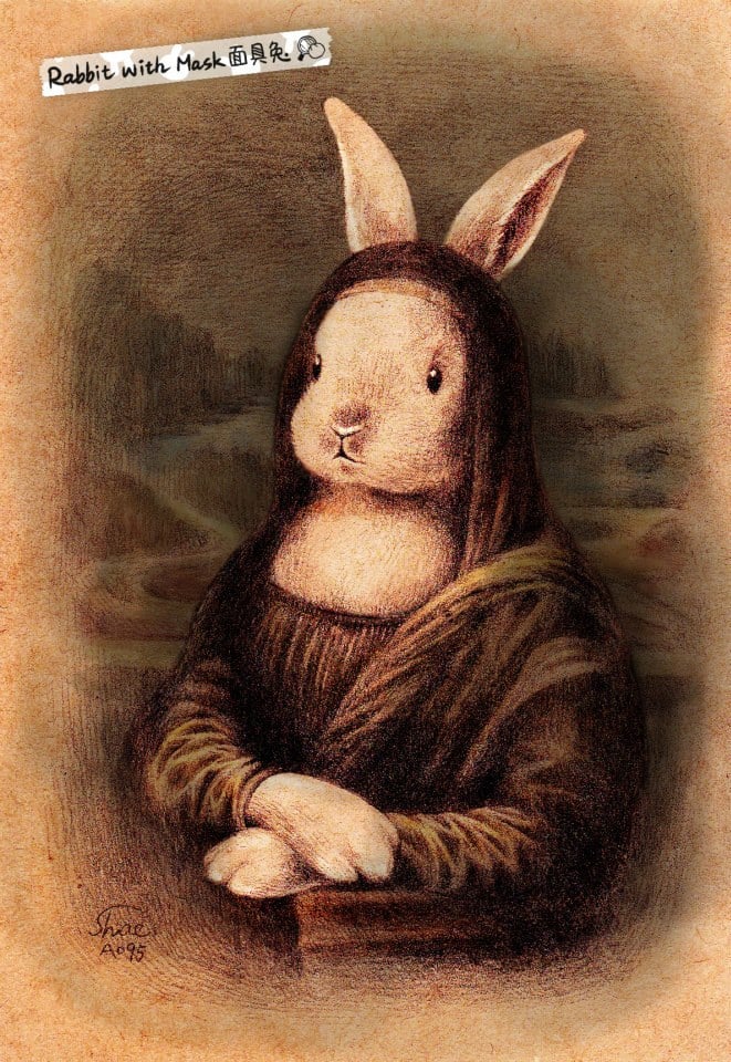 ＃ 當萌兔闖入名畫的世界：插畫家 Shae 的精緻兔子手繪之作 4