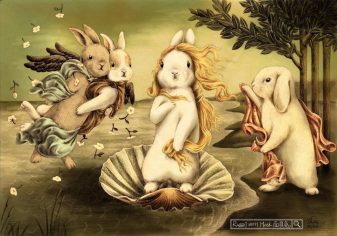 ＃ 當萌兔闖入名畫的世界：插畫家 Shae 的精緻兔子手繪之作