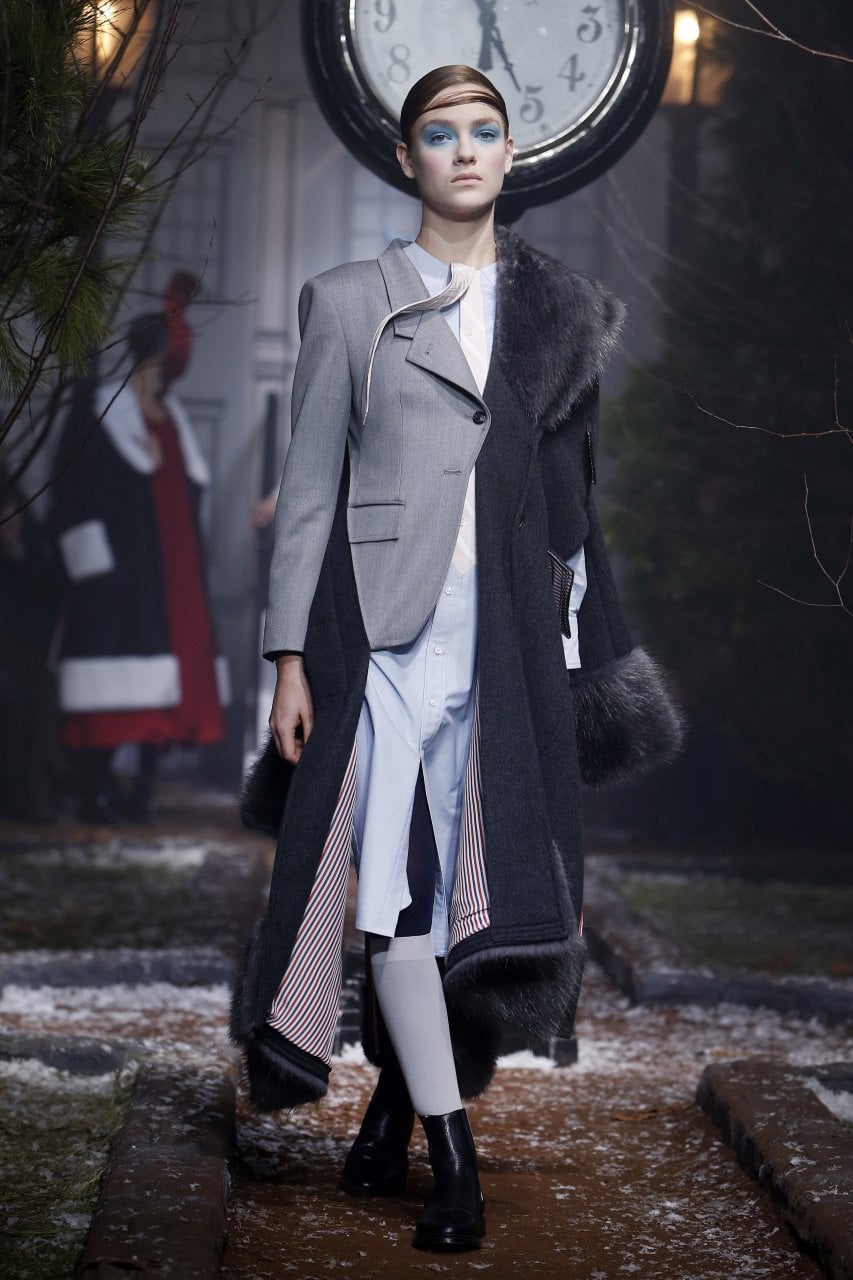 ＃ Thom Browne 紐約時裝周女裝系列：16 AW 華麗超現實的西裝解構 135
