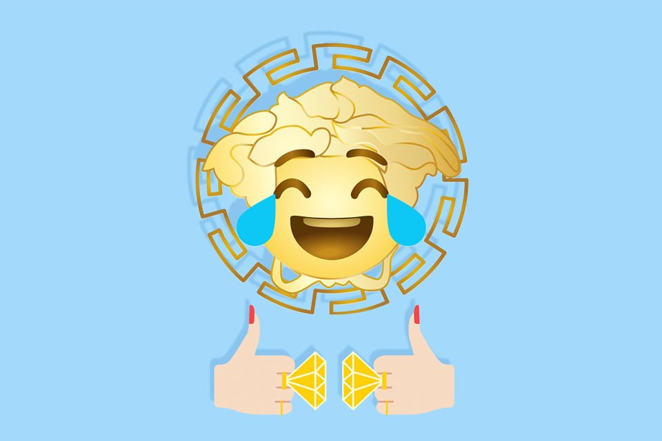 ＃ Versace 推出情人節 emoji Tee：讓專屬表情替你示愛 1