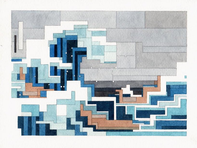 ＃ 這些水彩畫作要瞇著眼睛看： Adam Lister 汲取藝術作及流行文化的8位元水彩作品 5