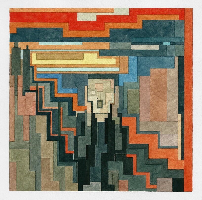 ＃ 這些水彩畫作要瞇著眼睛看： Adam Lister 汲取藝術作及流行文化的8位元水彩作品 10
