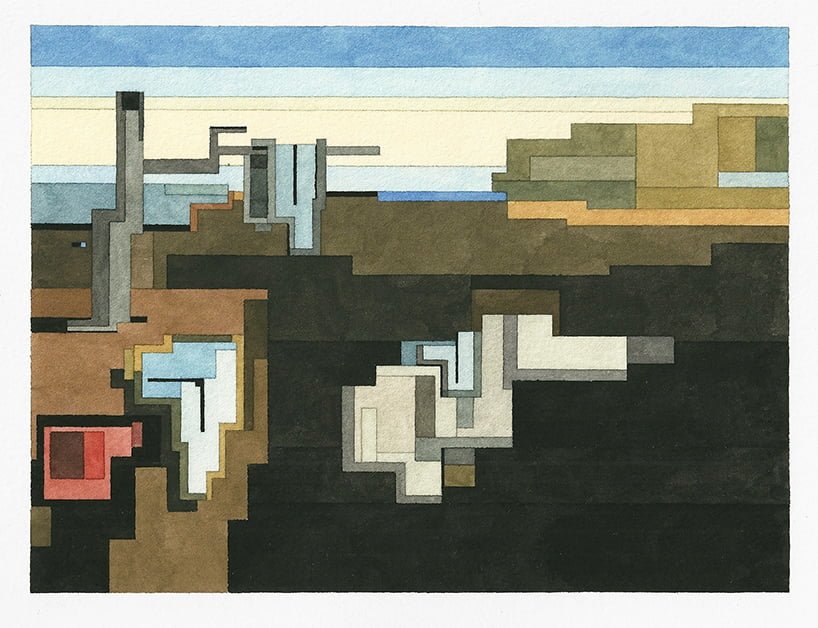 ＃ 這些水彩畫作要瞇著眼睛看： Adam Lister 汲取藝術作及流行文化的8位元水彩作品 3