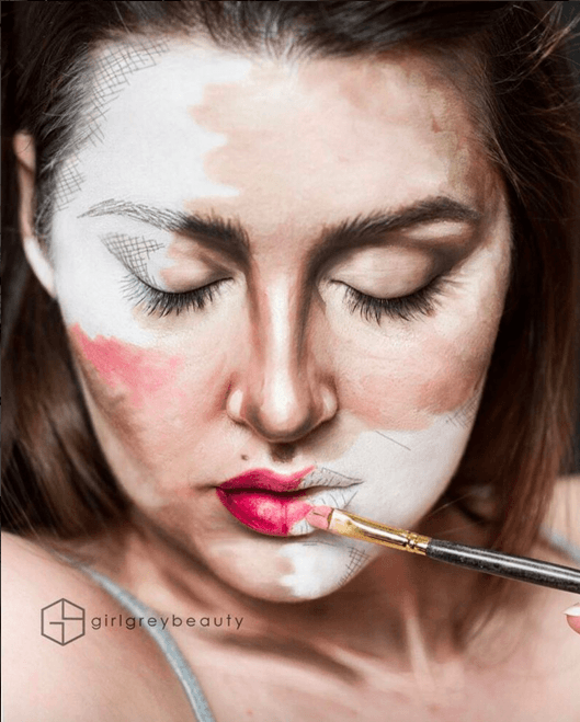 ＃ 最極致的唇妝藝術 ：看化妝師 Andrea Reed 把嘴唇當畫布畫出神奈川大波 18