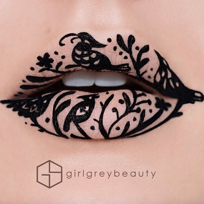 ＃ 最極致的唇妝藝術 ：看化妝師 Andrea Reed 把嘴唇當畫布畫出神奈川大波 14