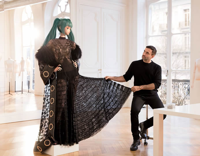 ＃ Riccardo Tisci 最新謬思女神?：初音未來 Miku 穿上Givenchy 高級訂製服 125