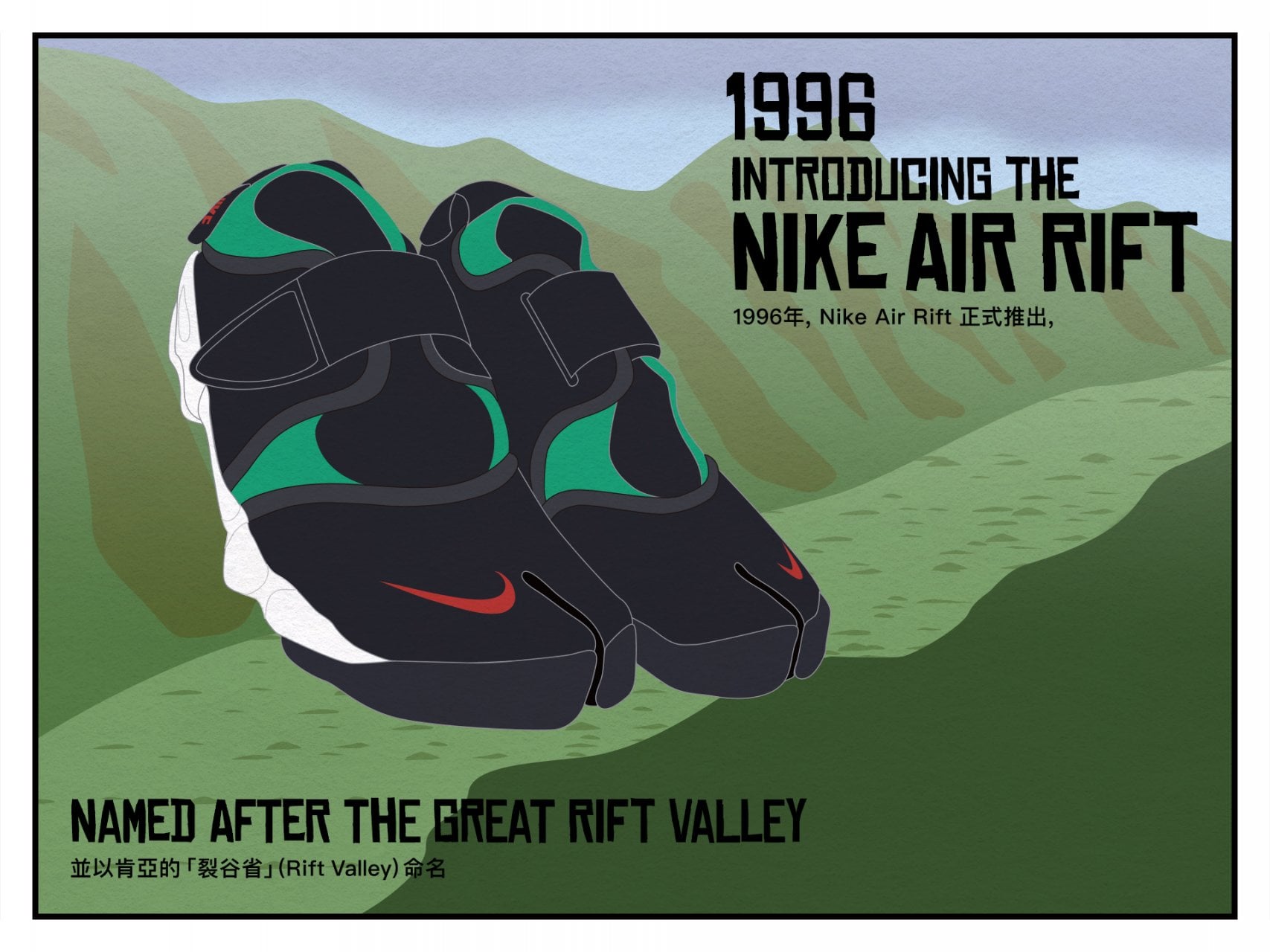 ＃ 慶祝Nike Air Rift 20週年：有趣歷史插畫素材問世 2
