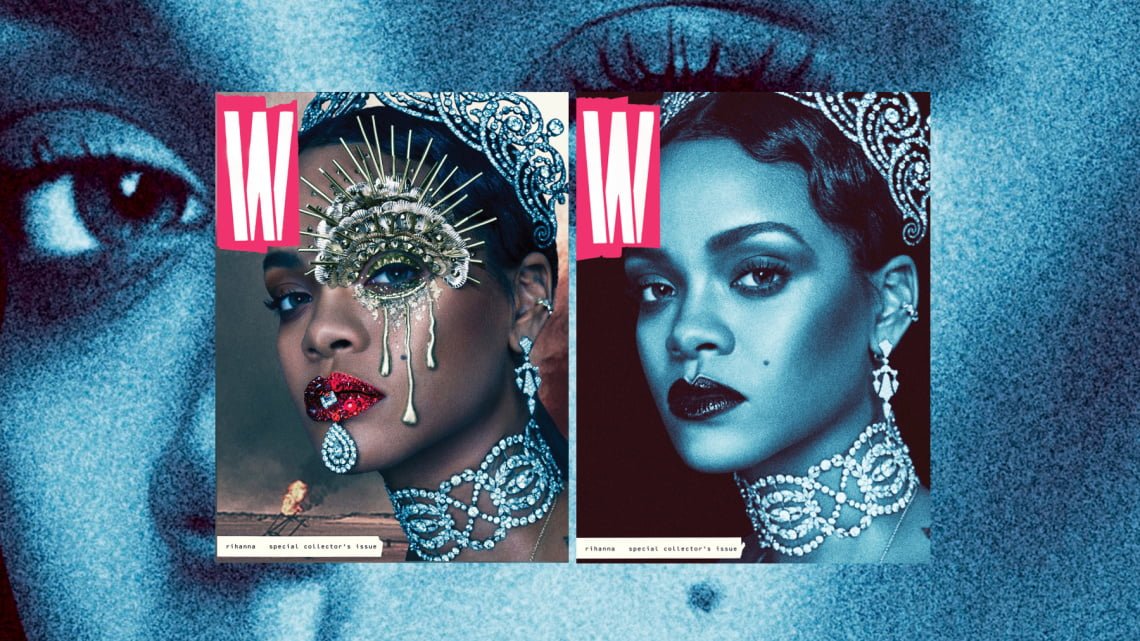 ＃ 《W》雜誌九月刊封面：找來Rihanna展現女王風範