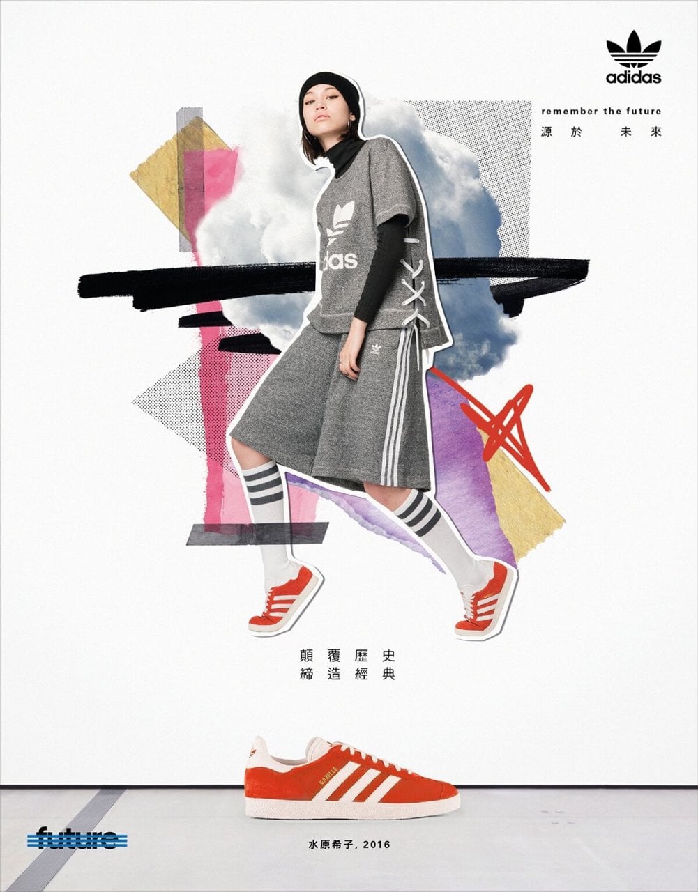 ＃ 時尚女神Kate Moss與水原希子詮釋經典鞋款 ： Adidas Originals 「GAZELLE」 4