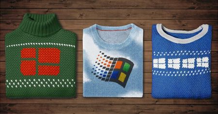 # 這三款毛衣絕對不是蘋果愛用者會想穿的：日本Windows新年問候讓眾人懷念當年的開機畫面。