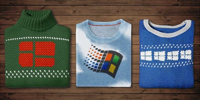 # 這三款毛衣絕對不是蘋果愛用者會想穿的：日本Windows新年問候讓眾人懷念當年的開機畫面。