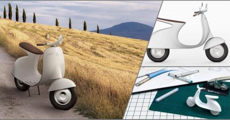 # 絕美型設計速克達電動車：Giulio Iacchetti 義大利設計師 × Vespa 偉士牌