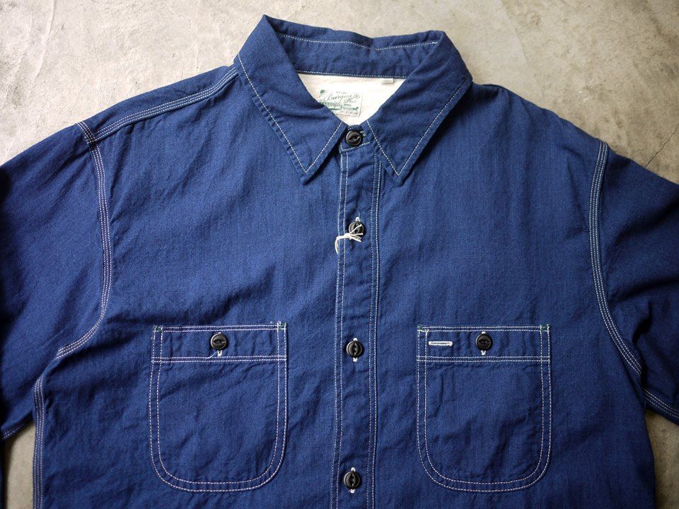 # Hinoya 藍染復古工作襯衫：Burgus Plus－Lot.300 Beta Chambray Work Shirt 5