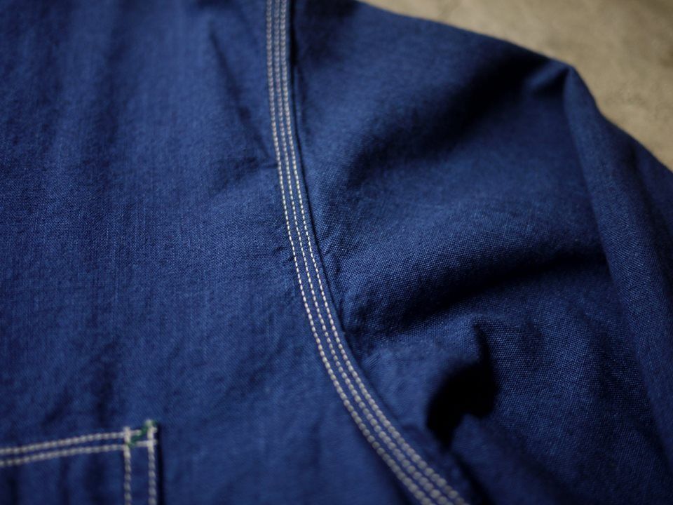 # Hinoya 藍染復古工作襯衫：Burgus Plus－Lot.300 Beta Chambray Work Shirt 9