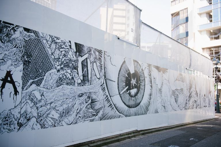 # 渋谷知名百貨 PARCO × 大友克洋：活用工事用外牆建構展現新《AKIRA》世界觀圖騰 4