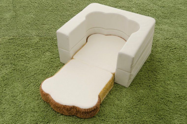 # 悠懶睡在麵包上：來自日本製的純手工「Pan Bread」沙發床 5