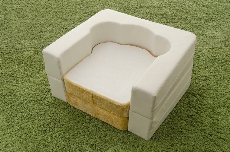 # 悠懶睡在麵包上：來自日本製的純手工「Pan Bread」沙發床 4