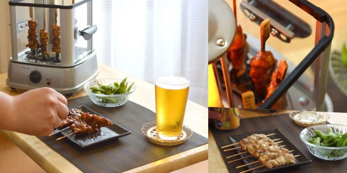 # 在自家桌上也能自動烤雞肉串：日本 THANKO 無煙自動烤雞肉串機