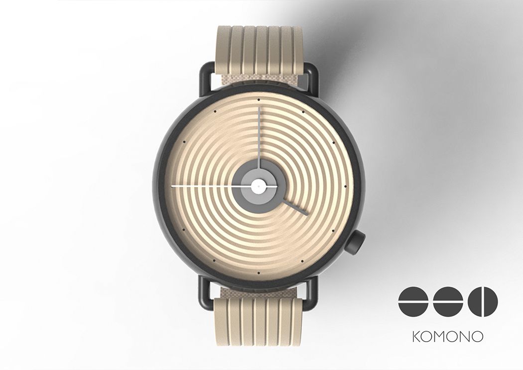# 京都鐘錶 × KOMONO 聯手打造：「枯山水」禪意手錶 3