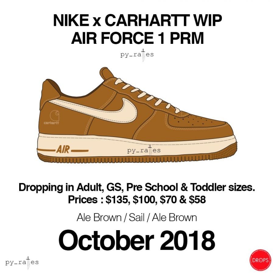 1.Carhartt WIP × Nike