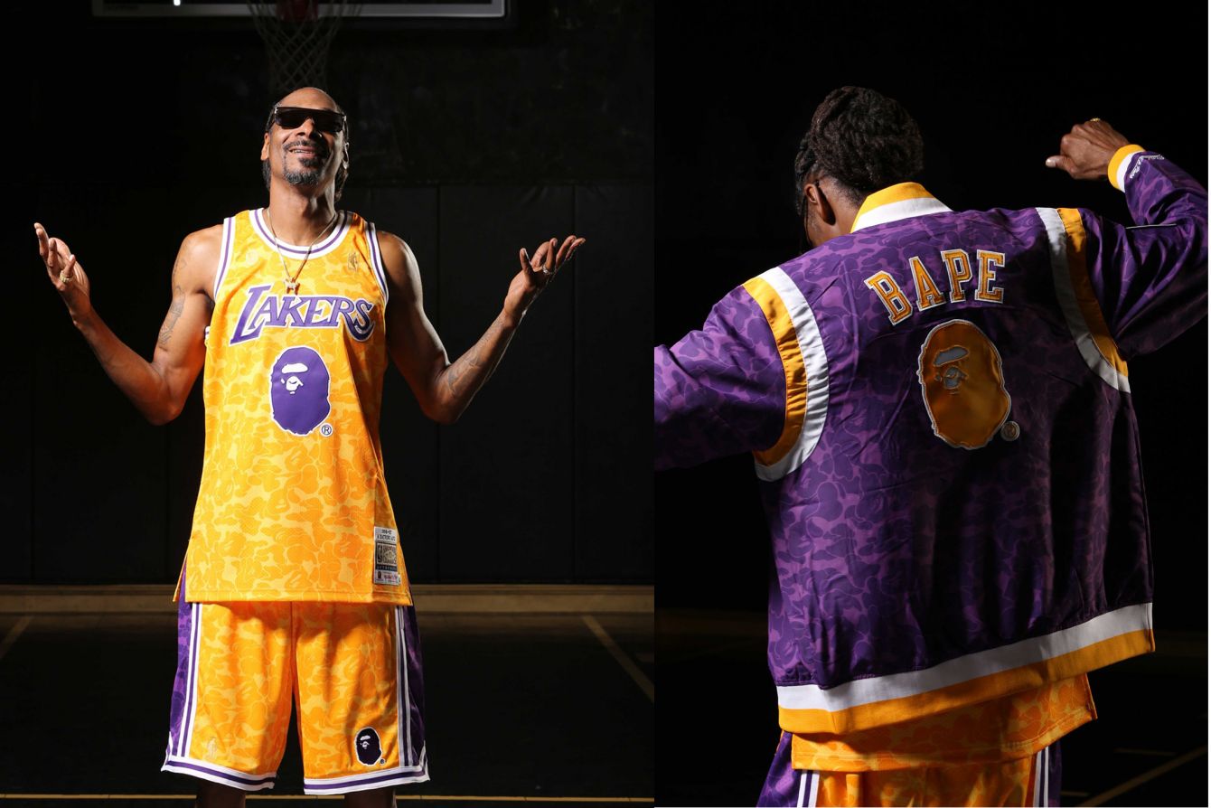 # BAPE × Mitchell＆Ness：猿人頭迷彩 NBA 球衣登場，Snoop Dogg 親身演繹 1