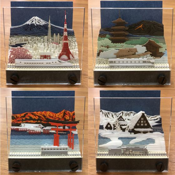 # 要價四萬八日幣的日曆：撕完整年份變為日本風情紙雕作品 1
