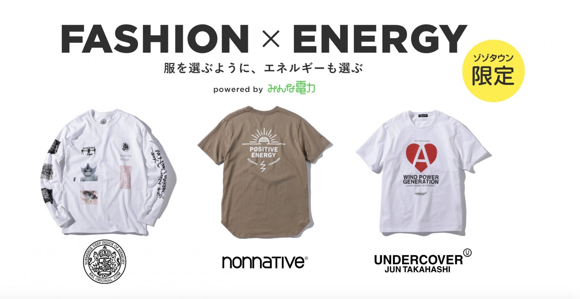 # 能量與時尚結合：日本千葉電力公司攜手 UNDERCOVER、BAL、nonnative 推出聯名商品 1
