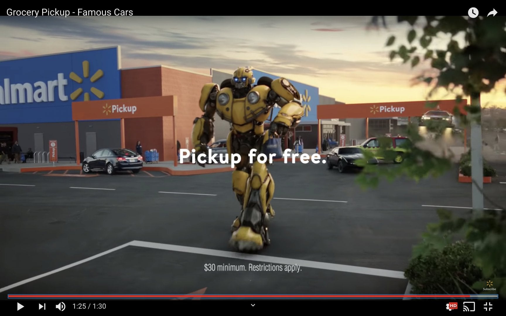# 名車變身主角：WalMart 最新廣告，魔鬼剋星、回到未來、大黃蜂等一齊出鏡！ 3