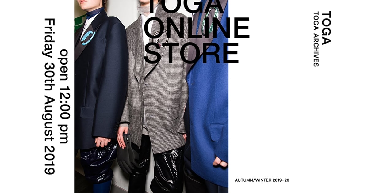 # TOGA 首間官方網店即將上線：紀念單品亦將限量開賣