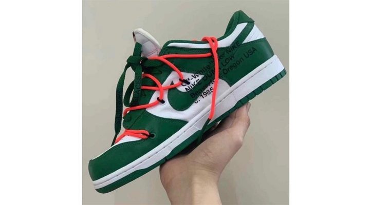 # Off-White 與 Nike 聯名「Dunk Low」系列：「PINK GREEN」版本曝光！