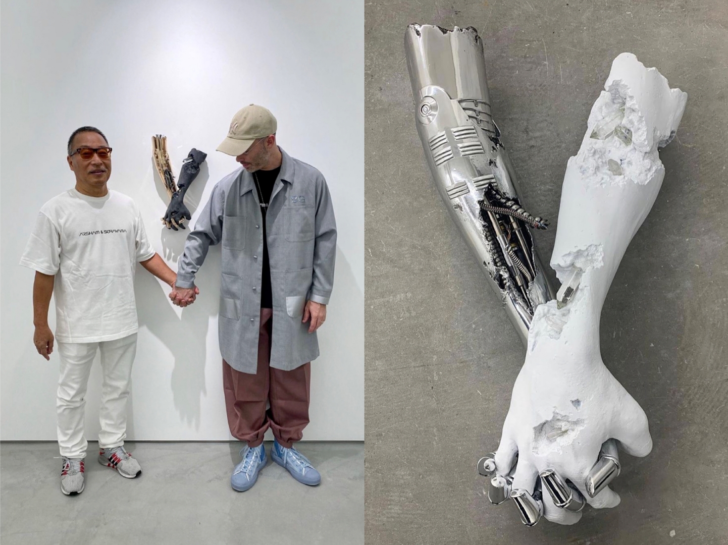 # 金屬 × 礦物：空山基「攜手」Daniel Arsham 打造雕塑藝品！