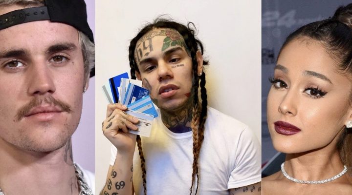 # 告示牌買榜風暴：6ix9ine 槓上 Ariana Grande 及 Justin Bieber