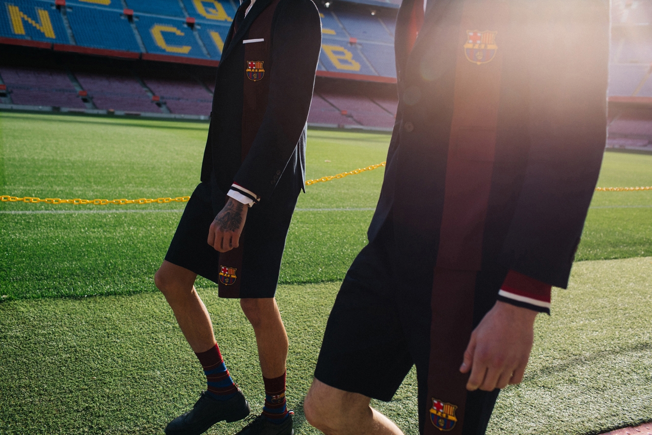 ＃ 踢足球也要保持時髦：Thom Browne x FC Barcelona 推出慈善系列 1