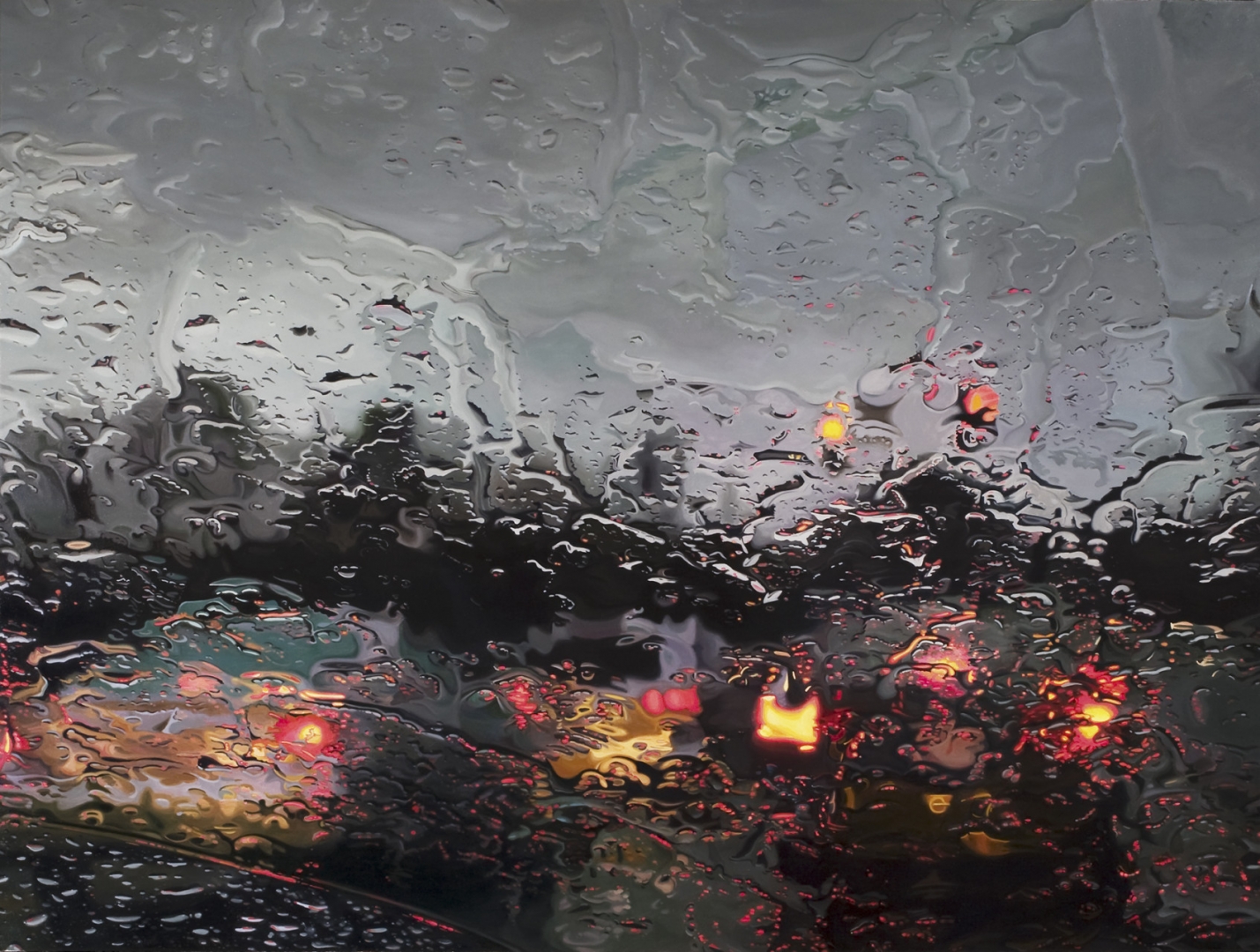# 窗外的雨天是一幅畫：藝術家 Gregory Thielker 用畫筆重現雨季！ 11